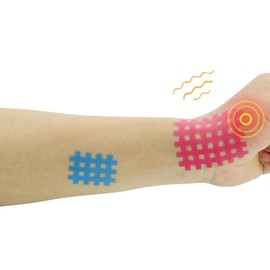 Pack of 10 Cross Tape Athletic Sports Kinesiology Tape for Crosspuncture Therapy Trigger Points, Acupuncture Points, Tense Muscles, Soreness and Joint Support, Workout Recovery (10 Pieces Light Blue)