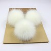 Pack of 10 8 cm Faux Fur Pompom Fur Pompoms