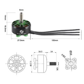 FLASH HOBBY Arthur 2207.5 Outrunner Brushless Motor 2750KV 2-4S Drone Motor for RC Models FPV Quadcopter Multicopters Fixed-Wing
