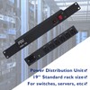 ThePoEstore 6 Outlet Horizontal 1U PDU Rack Mount Power Strips