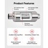 EVIL ENERGY 2" Resonator Muffler Stainless Steel (2.0 inch Inlet/Outlet,
