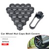 Riloer 19mm Lug Nut Covers 20PCS, ABS Chrome Plastic Nut
