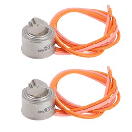 Be In Your Mind 2-Piece Defrost Thermostat Limit Switch Compatible with GE Compatible with General Electric Refrigerator WR50X10068 Refrigerator Defrost Thermostat