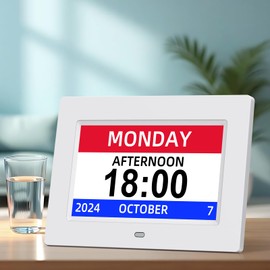 BQQJDD 7 Inch Digital Calendar & Chore Chart – 2025 Weekly/Monthly Planner with 1920×1080 IPS Touchscreen, Wall Mount & Desk Stand, To-Do List Display for Family Schedules & Home Organization