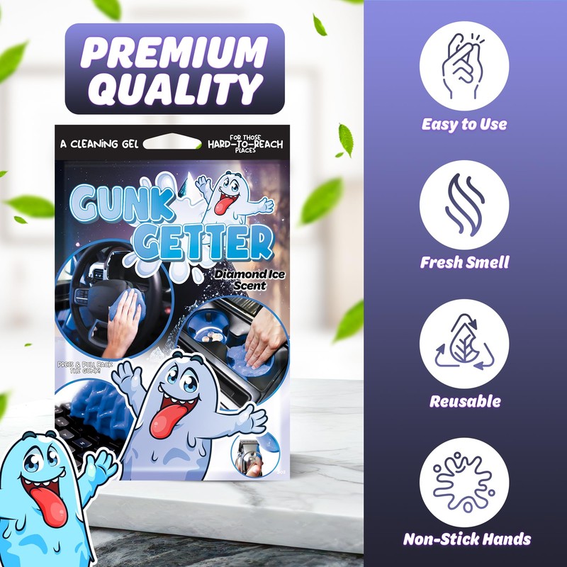 Gunk Getter, Cleaning Gel for Those Hard to Reach Places,