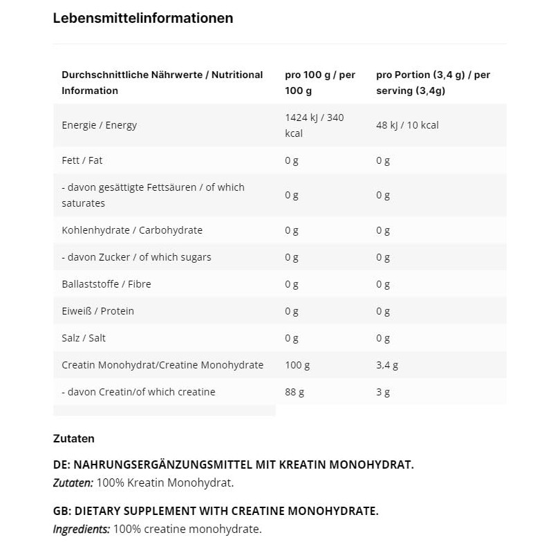 INLEAD - Creatine Monohydrate | Improved Muscle Strength and Regeneration