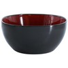 Gibson Home Urban Cafe Stoneware Serving Bowl, 10.3-inch Diameter, Red