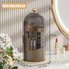 STARRY G Cosmetic Organiser Bucket with Visible Cover, 360° Rotating