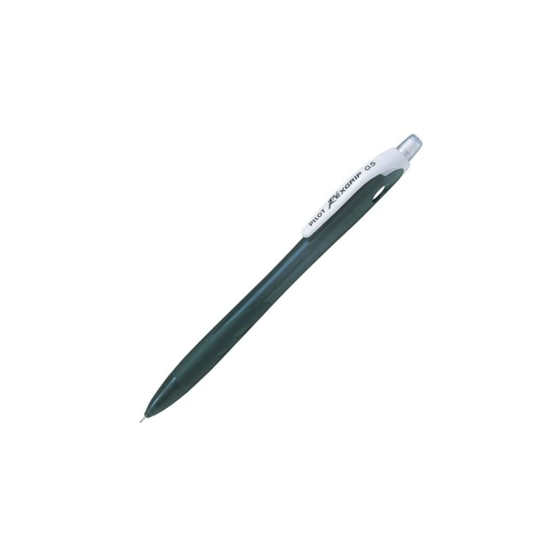 Pilot HRG100R10B Mechanical Pencil, Rex Grip, 0.5, Black, 10 Count