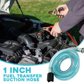 1 Inch Suction Hose Fuel Transfer Hose Tube, 6 Feet Length, Blue