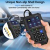 Multifunction OBD2 Scanner Diagnostic Tool, Unique Non-slip Shell Design Code Reader