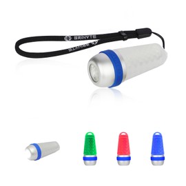 Brinyte 4-Color-in-1 Camping Lantern, White, Green, Red and Blue 8 Modes Tent Lamp A01 LED 100 Lumens EDC Signal Light for Camping, Backpacking, Decoration,Hiking, Cycling, Emergency and Diving