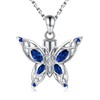Butterfly Cremation Urn Necklace for Ashes - 925 Sterling Silver