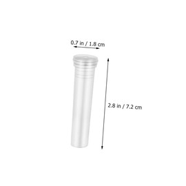 Mipcase 100Pcs Transparent Plant Vases Flower Tubes for Desktop Terrarium Elegant Floral Display Accessories for Home Office and Exhibition Decor