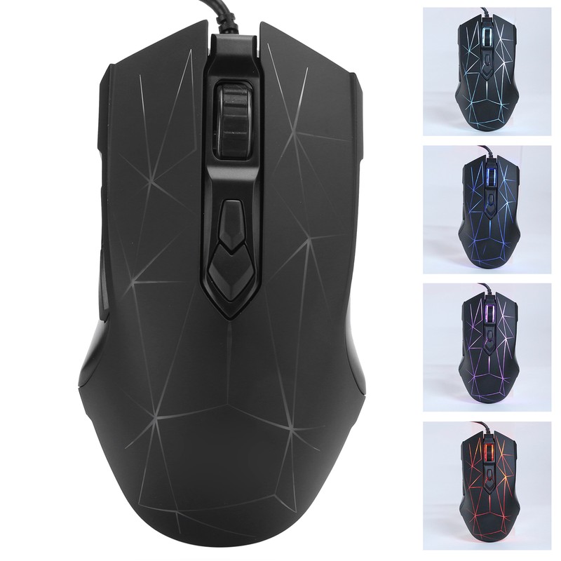 AJAZZ Wired Mouse USB RGB Desktop Laptop Gaming Adjustable DPI