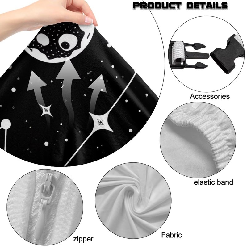 Merkmak Stylish Gaming Chair Covers Set of 4 Computer Chair