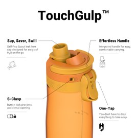 Super Sparrow Tritan Water Bottle, 750 ml, BPA-Free, Ideal Sports Bottle, One-Click Quick Flow TouchGulp Drinking Bottles, Lightweight, Sustainable