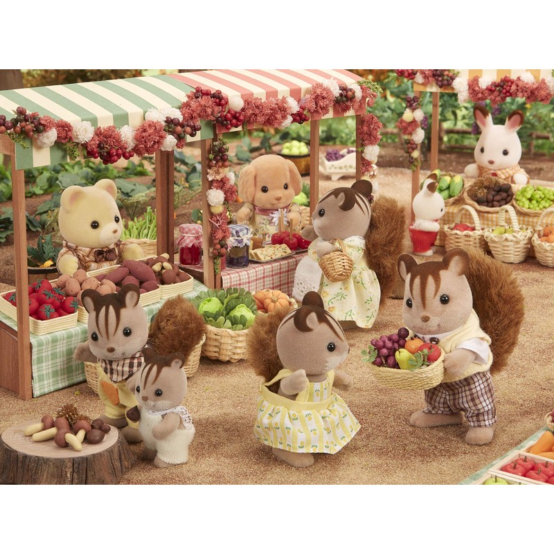 Girl of Sylvanian Families doll walnut walnut squirrel squirrel family