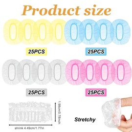 100 Pack Ear Covers for Shower – Waterproof, Soft Ear Protection for Swimming, Bathing, and Showering