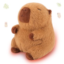 Sprinqdawin Microwavable Heating Pad Stuffed Animal for Period Cramps-Weighted Capybara Plush,2lbs Heatable & Coolable Capybara Stuffed Animal,Capybaras Plush Toys Birthday Gifts for Adults