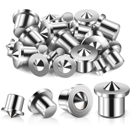 JatilEr Pack of 20 Dowel Aid Wooden Dowel Centre Tip 6/8/10/12 mm Carbon Steel Dowel Tips Dowel Hole Marker Dowel Aid Wooden Dowel Set for Woodwork Drilling Tools