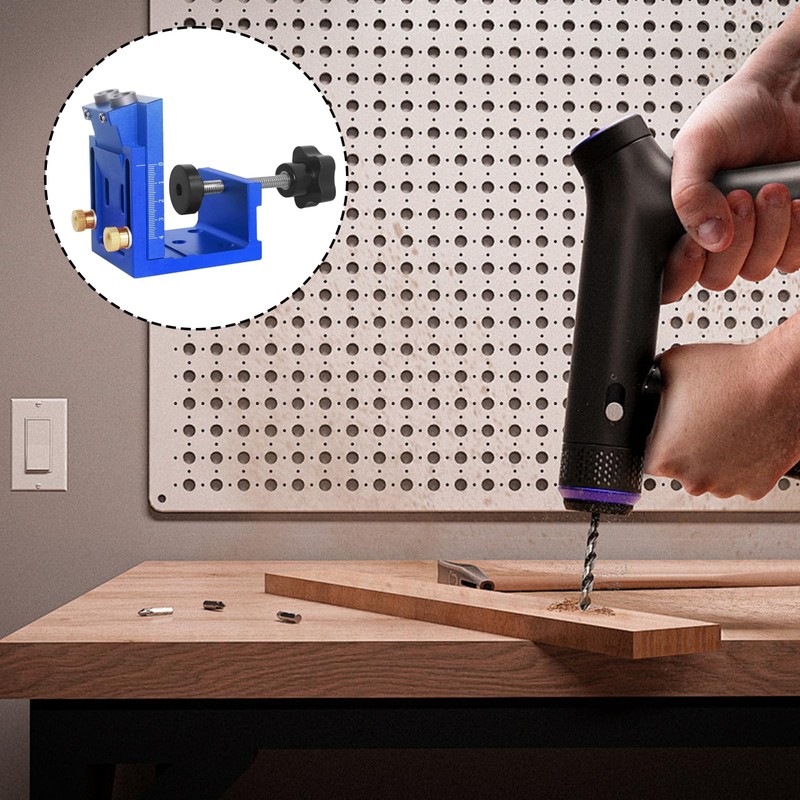 Pocket Hole Jig Kit with 2 Drill Bits 15 Degree