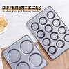 HONGBAKE Mini Muffin Top Pan for Baking, Premium 12 Cavity