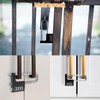 Filhome Combination Lock with Shackle Long 4 Digit Combination Lock