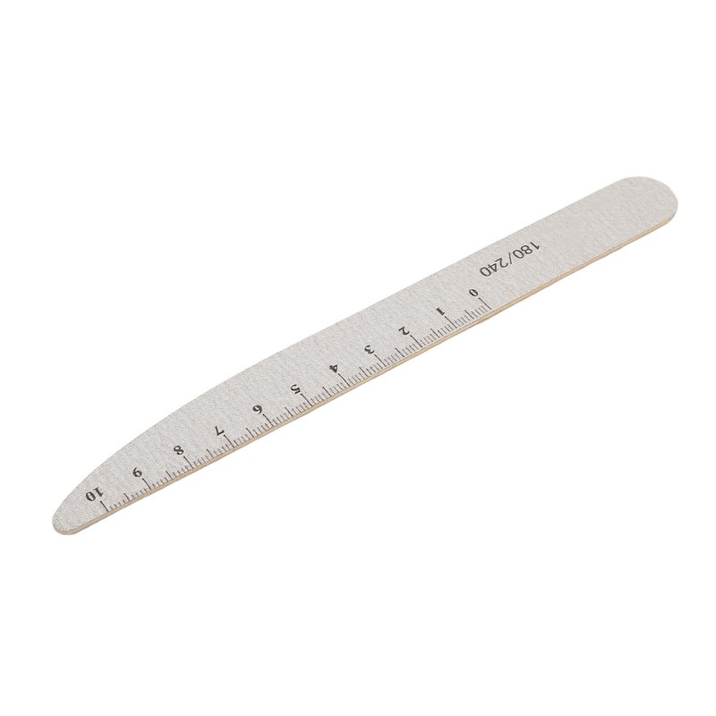 50pcs Washable Reusable Nail File with Scale Professional Home Salon