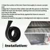 6.4 FT Rubber Double Leaf Truck Cap Rear Door Bottom