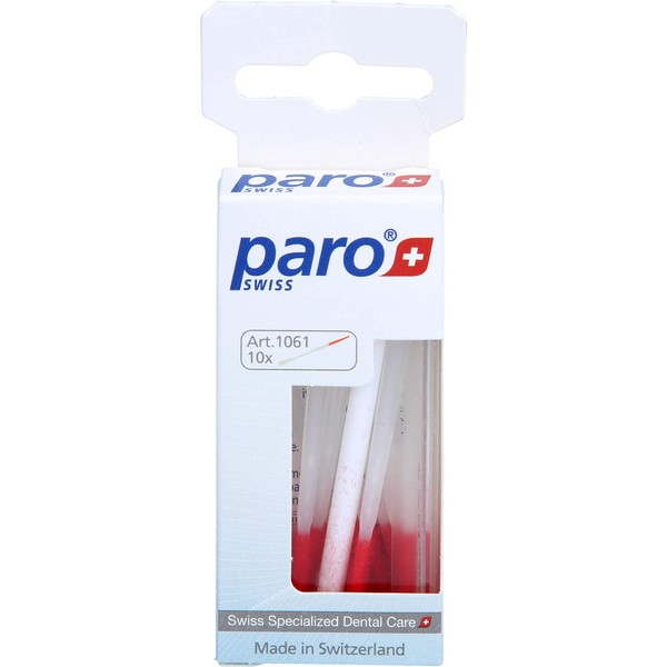 PARO Brush Stick | Interdental Brush Between Teeth, Implants and Braces, Flossing Interdental Tool for Tooth Cleaning | 10 Sticks per Box