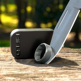 RIFLD Men's Tactical Silicone Rings, 9mm Wide 2.5mm Thick Rubber Wedding Bands for Him, Breathable Working Man's Performance Ring