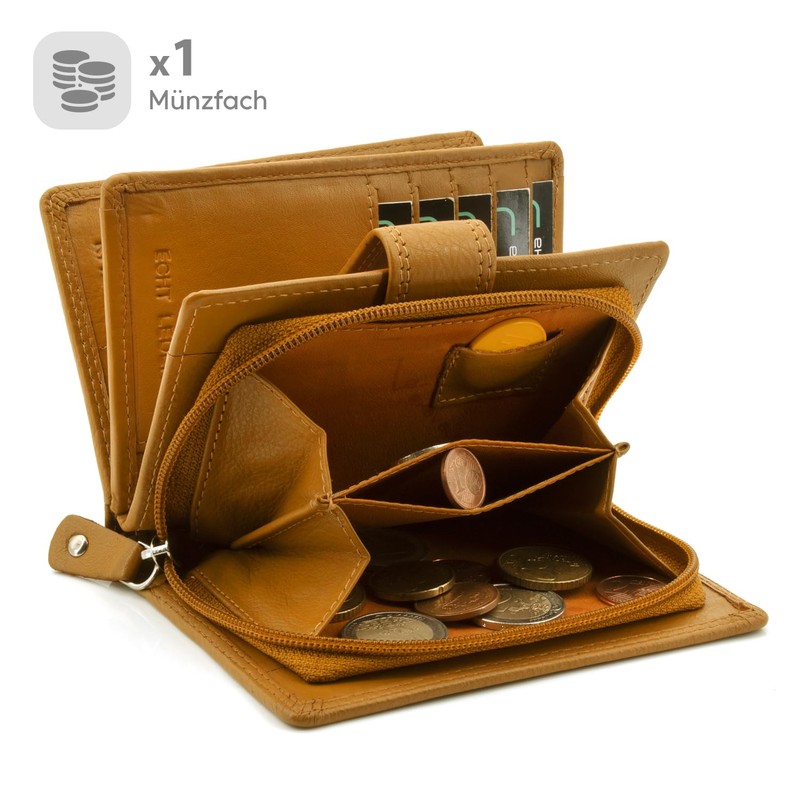 ekavale Ladies Soft Leather Wallet with RFID Protection - Women's