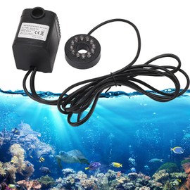 Joyzan Submersible Water Pump with Lights, Fish Tank Ultra Quiet Small Color Changing LED Light Flow Regulator Lift Aquarium Home Fountain Pond Outdoor Feature Garden Hydroponics Waterfall 160GPH 8W