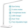 white crown Eye Friendly LED Desk Lamp with Touch Control