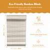 Radiance Cordless Distressed White Brooklyn Flatstick Bamboo Roman Shade -