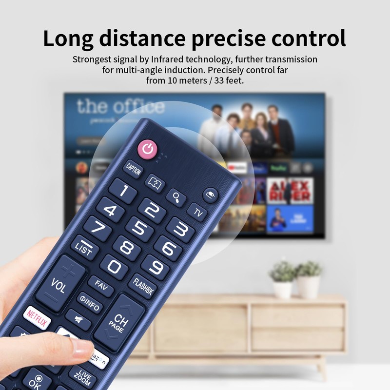 CLVIZCXOM AKB75095307 Replacement Remote Control Compatible with LG Smart TV