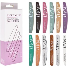 HIGHROCK Multiple Nail File Premium Professional Nail File Kit For Acrylic Nails Natural Nails File Nail Polisher Nail File Set(12 PCS)