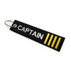 Captain Luggage Tag | Keychain | 4 Gold Stripes |