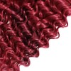 Red Bundles Human Hair Burgundy Water Wave 3 Bundles 24