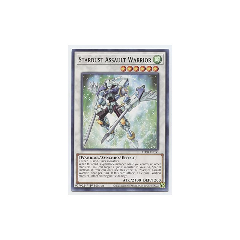 Stardust Assault Warrior - LED8-EN053 - Common - 1st Edition