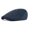 STARANCE 2 Pack Newsboy Hats for Men Wool Blend Flat