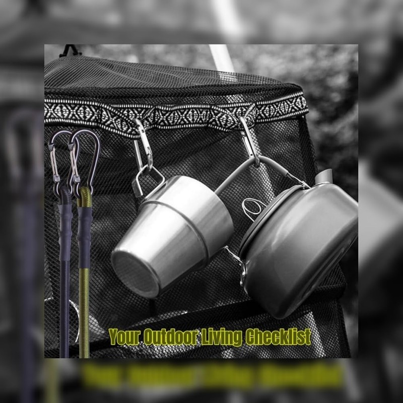 Carabiner Bungee Cords 2 ft Bungie Strap with Clips for