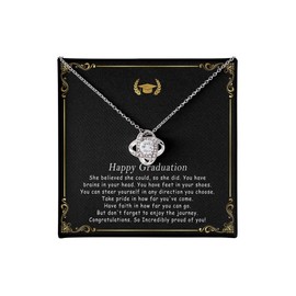 Graduation Gifts for Her 2025 College, Sterling Silver Heart Necklace, Inspirational Graduation Gift For Women, 2025 Jewelry High School Graduate Gifts for Best Friend or Daughter Box 3
