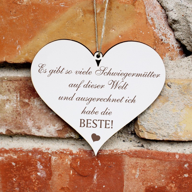 Dekolando Home Accessories Decorative Sign Wooden Sign with German Text