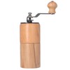Manual Coffee Grinder Adjustable Coarseness Quiet Portable Wooden Hand Crank