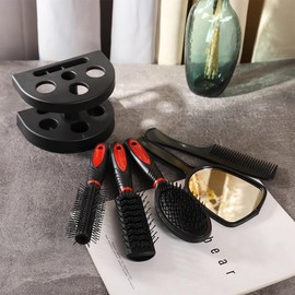 Zoestar Juego de 5 cepillos y peine para el pelo rojo para mujeres y hombres