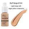 PHOERA® Soft Matte Full Coverage Liquid Foundation Concealer Longlasting Makeup