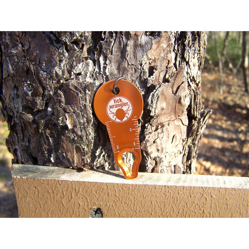 ust Tick Wrangler with Lightweight Design, Ruler and Carabiner for