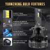 VLAND D2S LED Headlight Kit Bulbs 50W 8000LM 6000K White